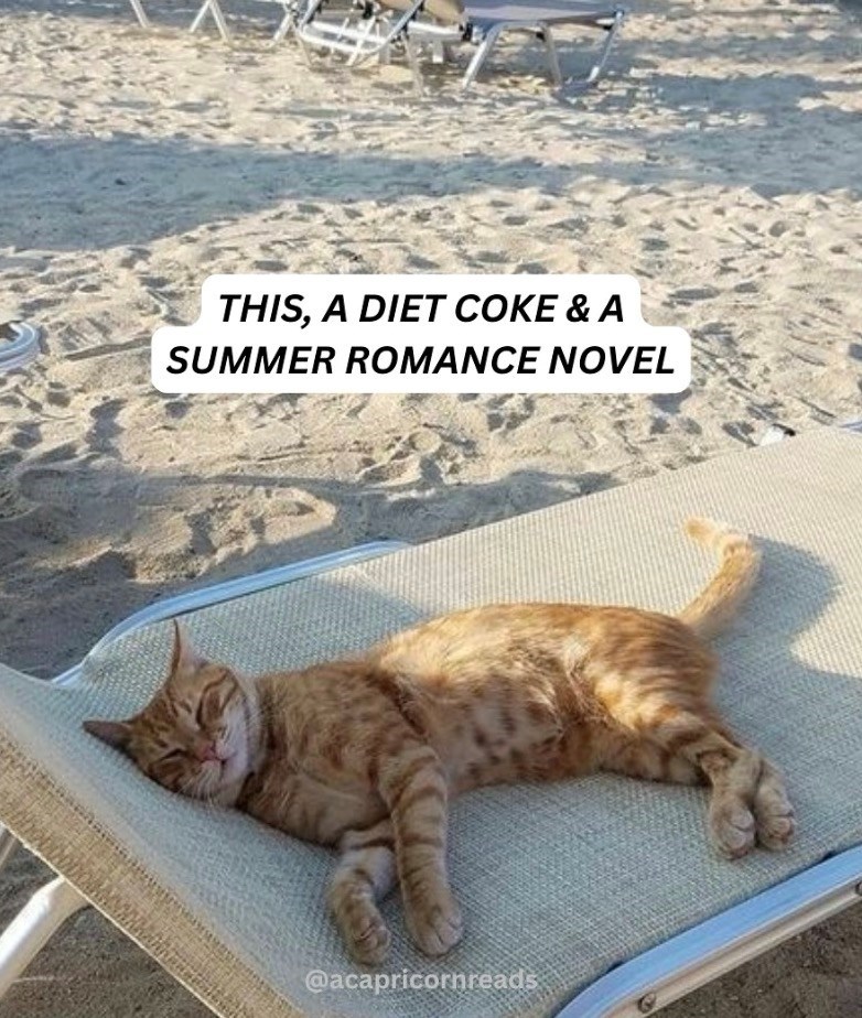 THIS, A DIET COKE & A SUMMER ROMANCE NOVEL @acapricornreads