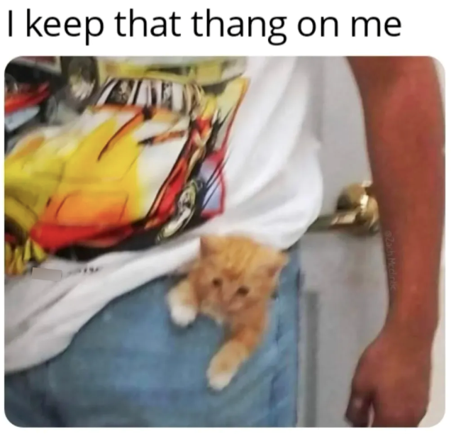 I keep that thang on me Zach Mcdiric