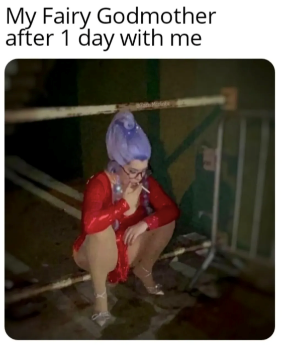 My Fairy Godmother after 1 day with me Wath Mcclintie