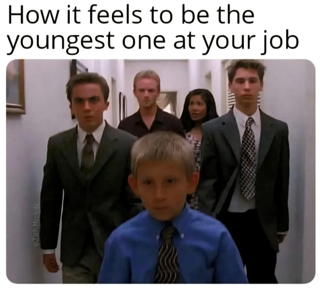 How it feels to be the youngest one at your job Zach Mcclintic MITHGE e