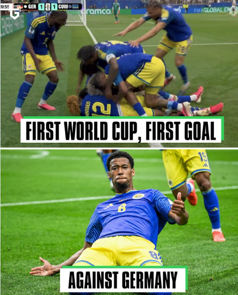 0:55 GER CUW ramco FIFAGLOBALEN 2 FIRST WORLD CUP, FIRST GOAL 19 AGAINST GERMANY