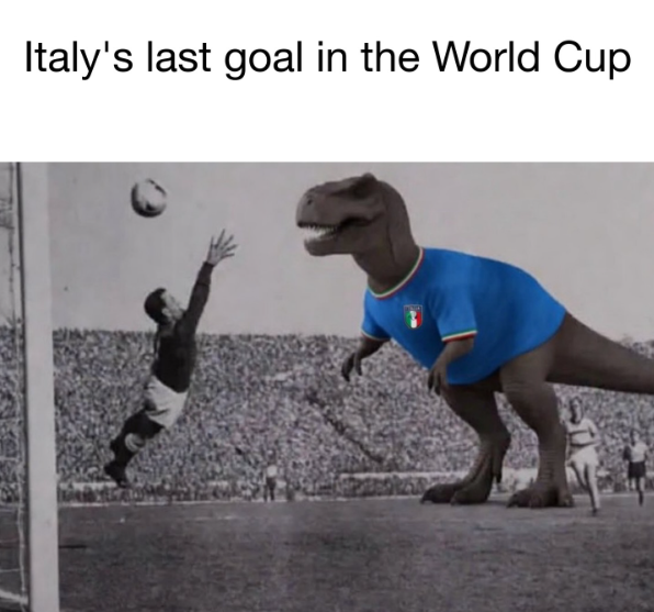 Italy's last goal in the World Cup