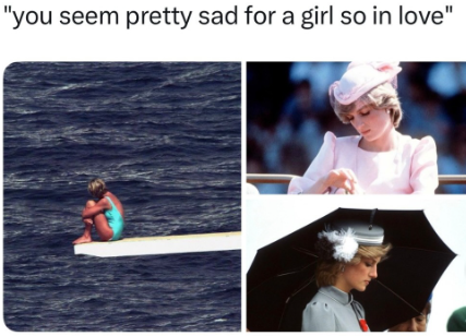 "you seem pretty sad for a girl so in love"