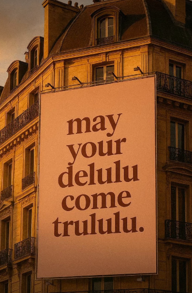 may your delulu come trululu.