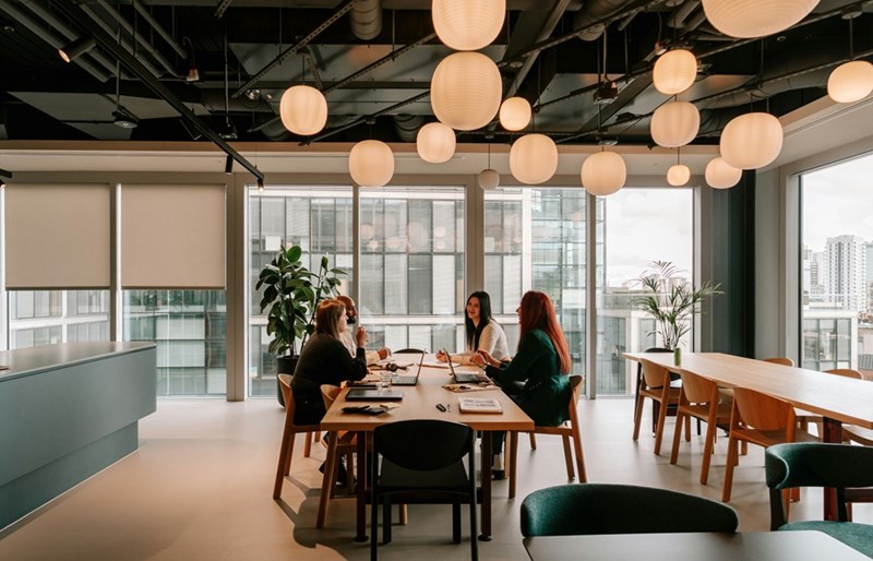 Workers together in the office