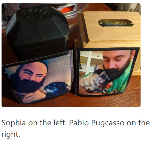 PALO Sophia on the left. Pablo Pugcasso on the right.