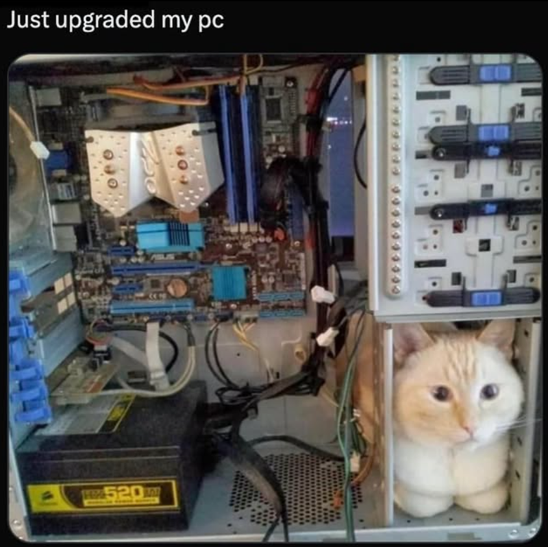 Just upgraded my pc 040 H&520w wwwww