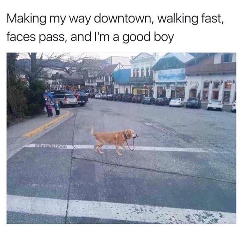 Making my way downtown, walking fast, faces pass, and I'm a good boy Botasalmon
