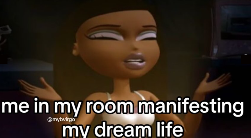 me in my room manifesting @mybvirgo my dream life