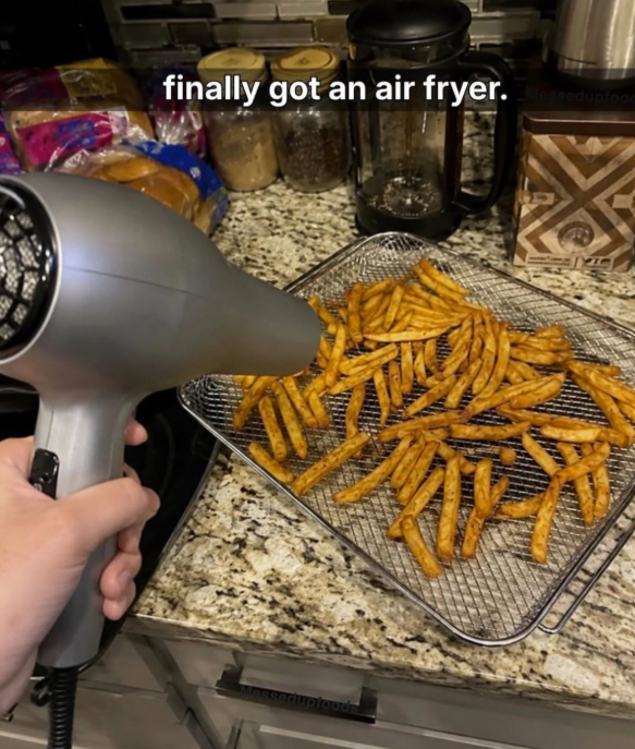 finally got an air fryer. edupfood Hupfoods