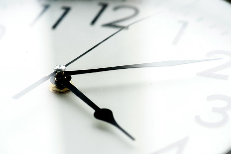 Close-up of a watch clock
