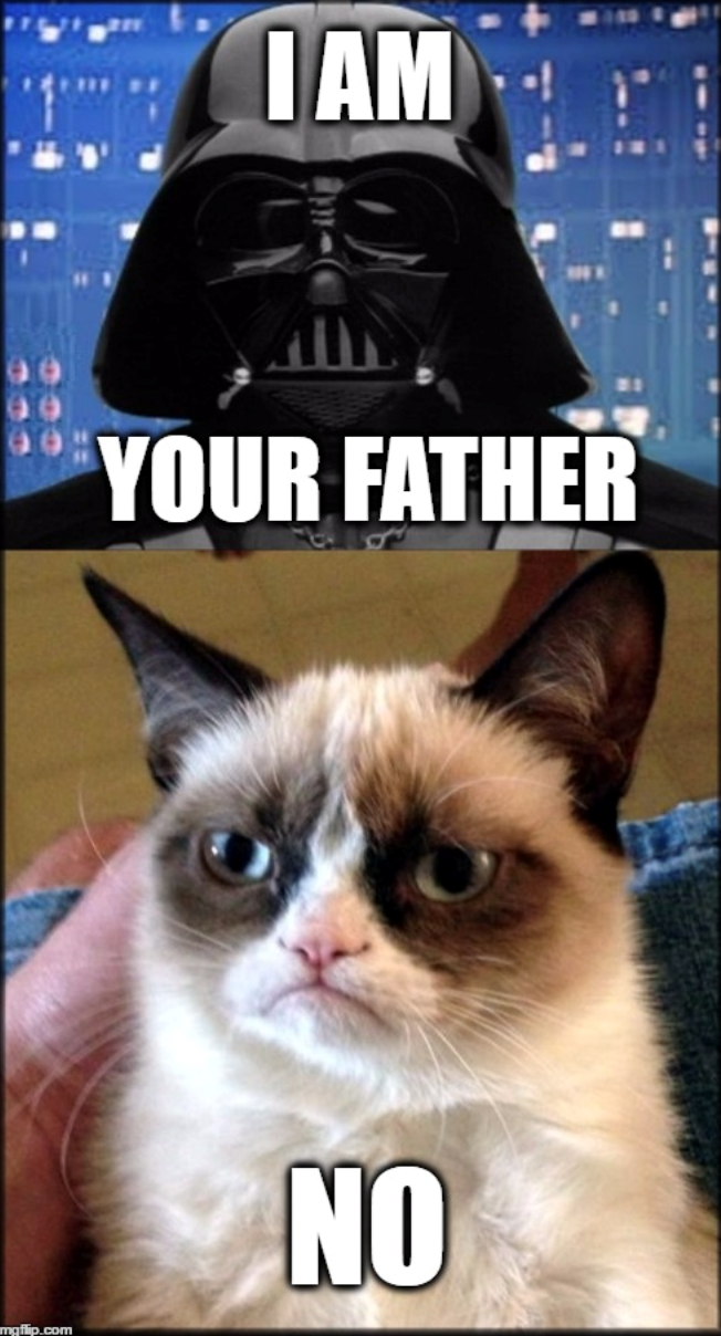 mgflip.com I AM YOUR FATHER NO