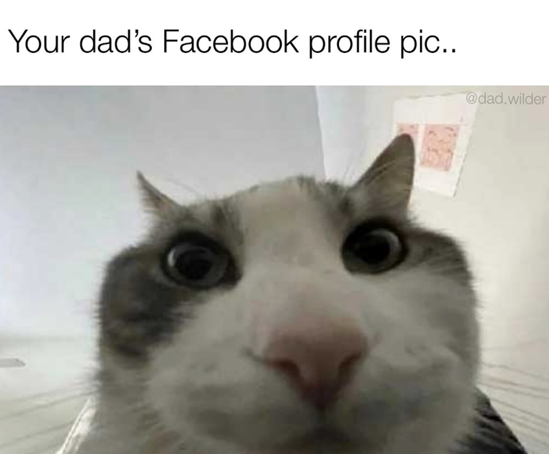 Your dad's Facebook profile pic.. @dad.wilder