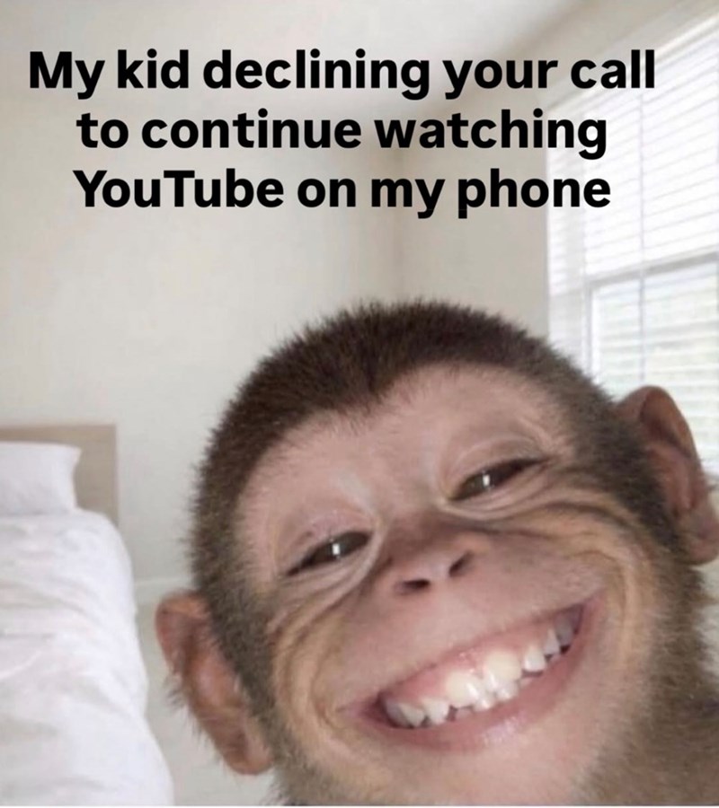 My kid declining your call to continue watching YouTube on my phone