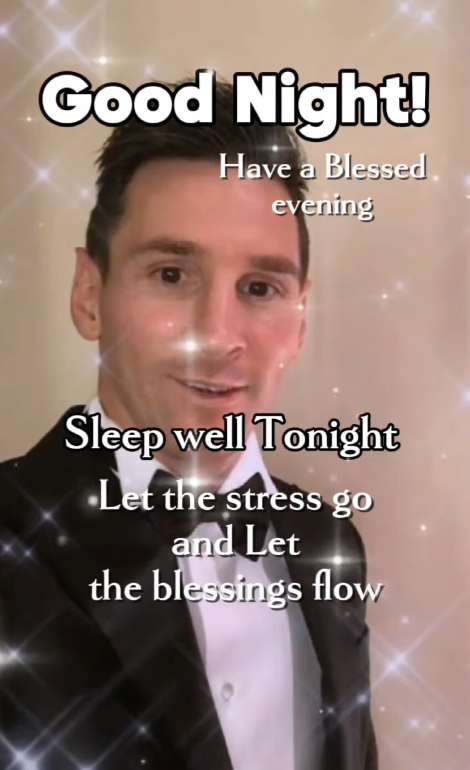 Good Night! Have a Blessed evening Sleep well Tonight Let the stress go and Let the blessings flow