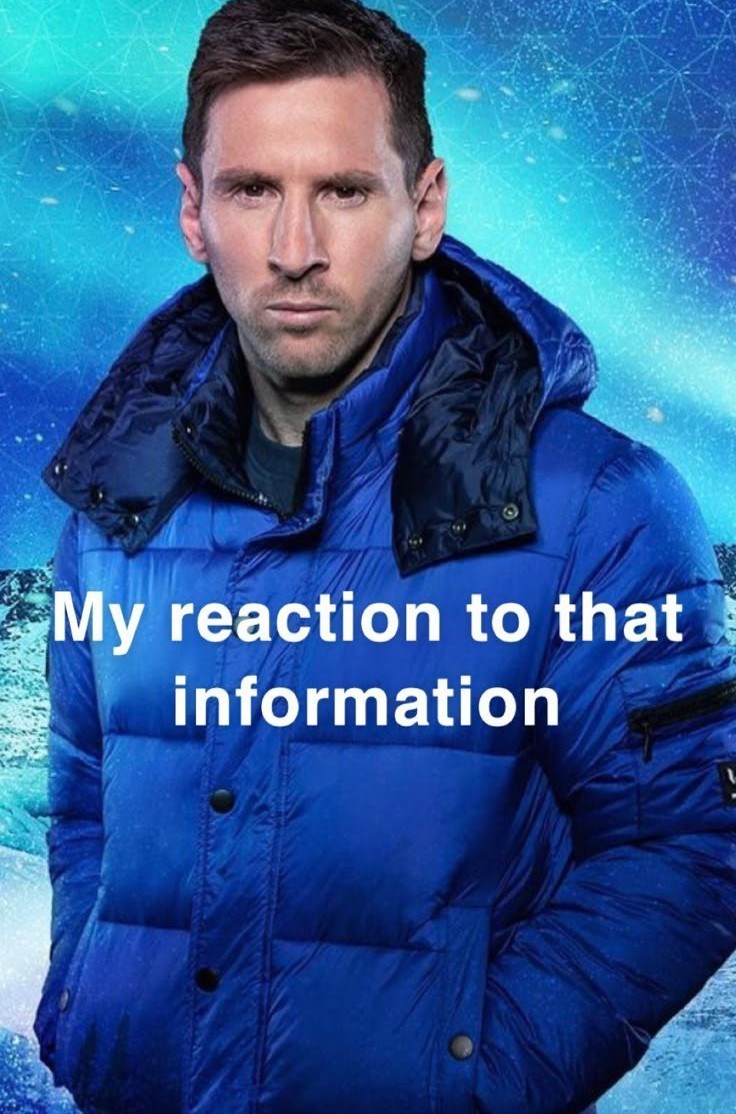 My reaction to that information