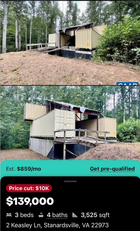 Est. $859/mo Get pre-qualified Price cut: $10K $139,000 3 beds 4 baths 3,525 sqft 4 baths 2 Keasley Ln, Stanardsville, VA 22973