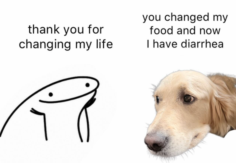 thank you for changing my life you changed my food and now I have diarrhea