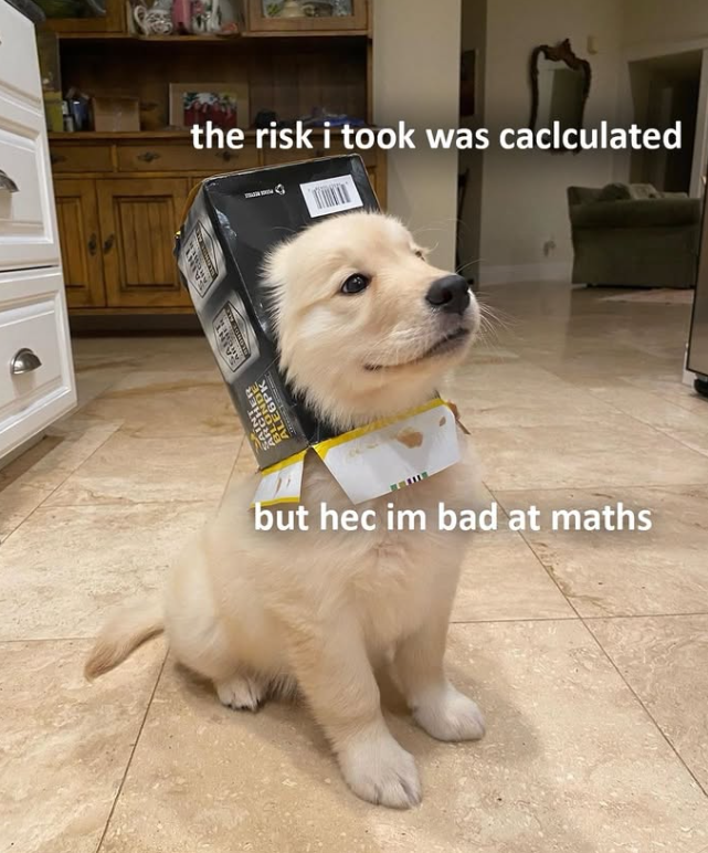 ALEGR the risk i took was caclculated but hec im bad at maths