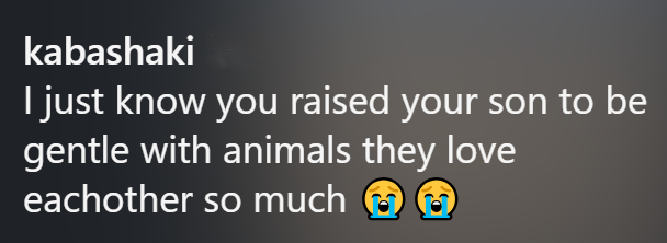 kabashaki I just know you raised your son to be gentle with animals they love eachother so much