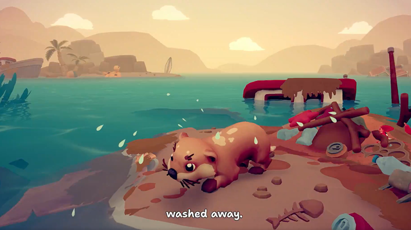 washed away.