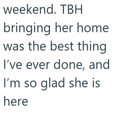 weekend. TBH bringing her home was the best thing I've ever done, and I'm so glad she is here