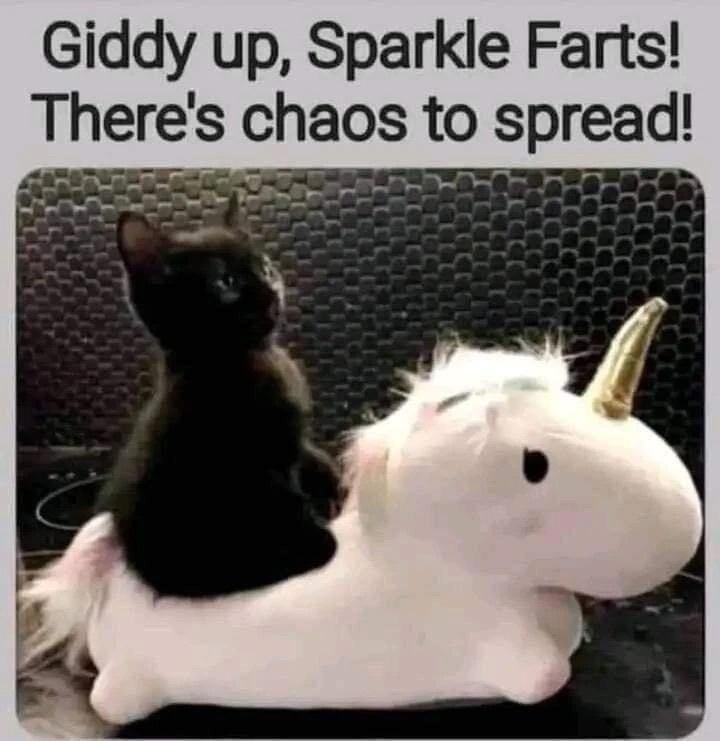 Giddy up, Sparkle Farts! There's chaos to spread!