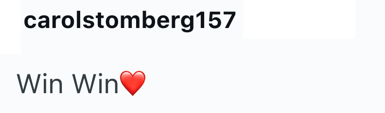 carolstomberg 157 Win Win