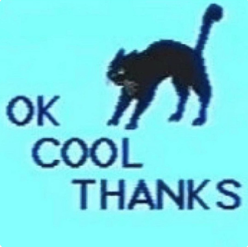 OK COOL THANKS