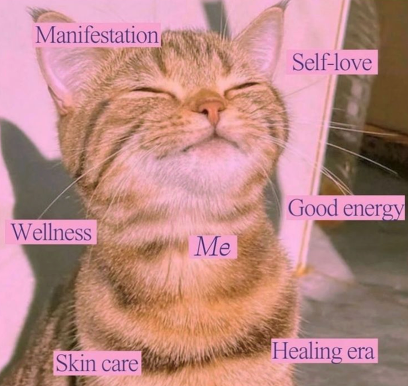Manifestation Self-love Good energy Wellness Me Healing era Skin care