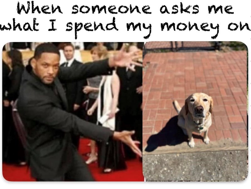 When someone asks me what I spend my money on
