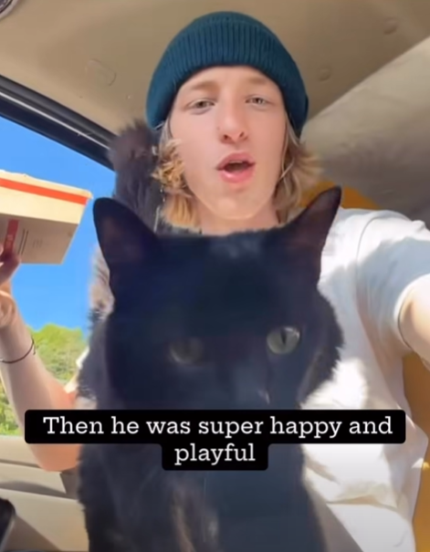 Then he was super happy and playful