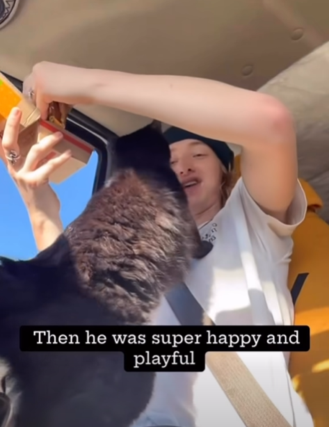 Then he was super happy and playful