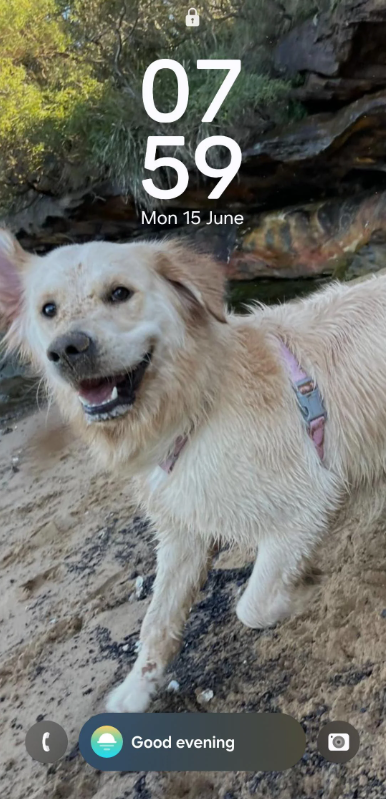 07 59 05 Mon 15 June Good evening O