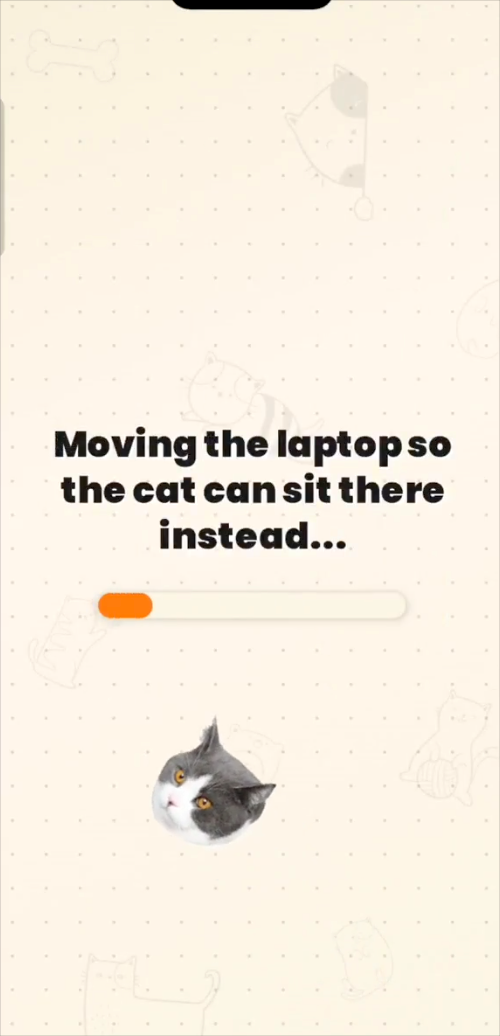Moving the laptop so the cat can sit there instead...