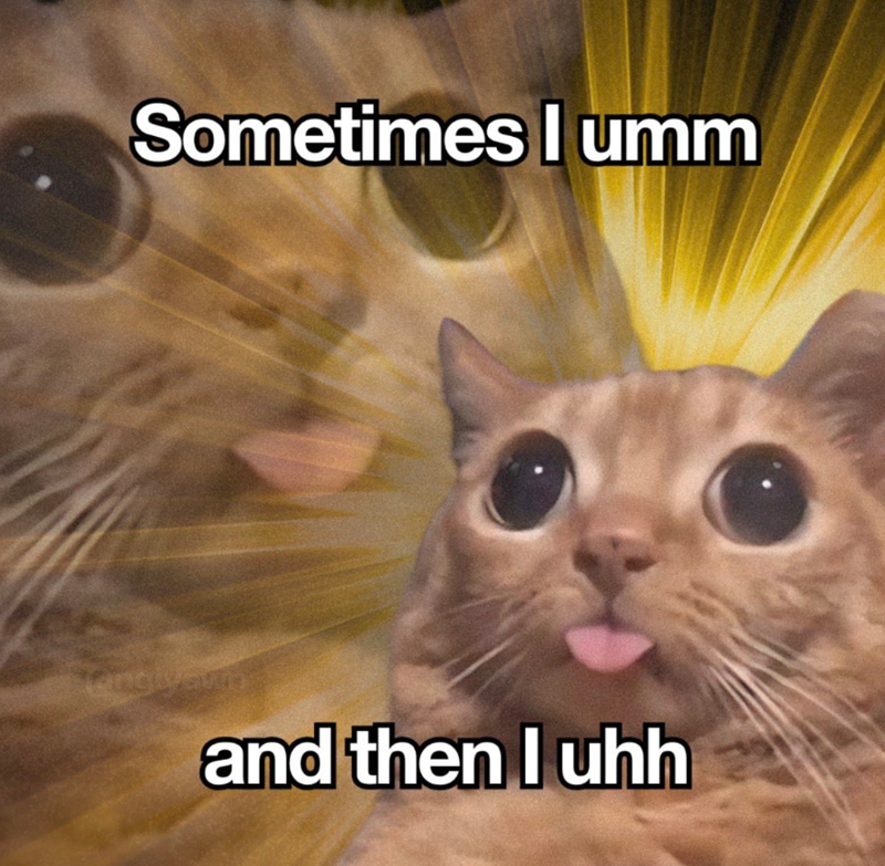 Sometimes I umm and then I uhh