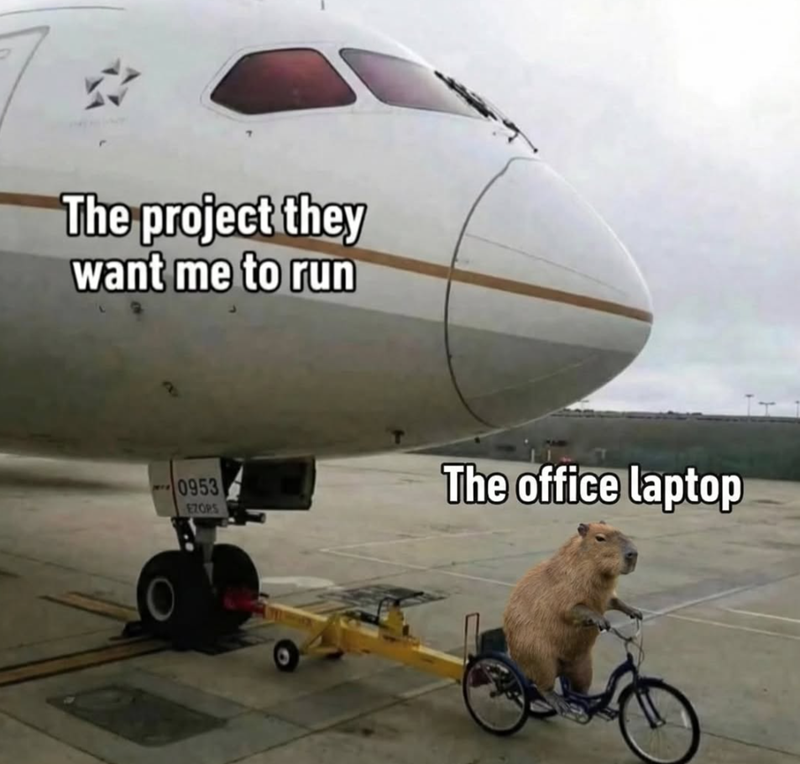 The project they want me to run 0953 EZOPS The office laptop