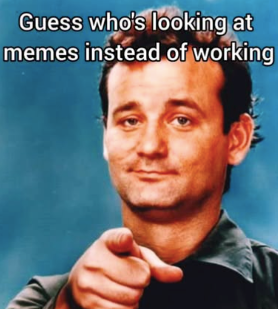 Guess who's looking at memes instead of working