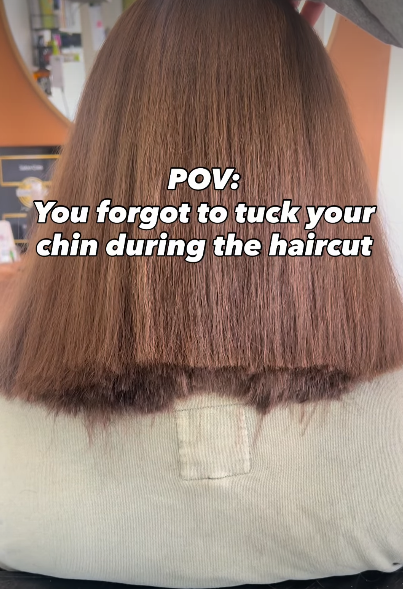 POV: You forgot to tuck your chin during the haircut