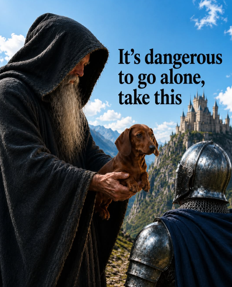 It's dangerous to go alone, take this