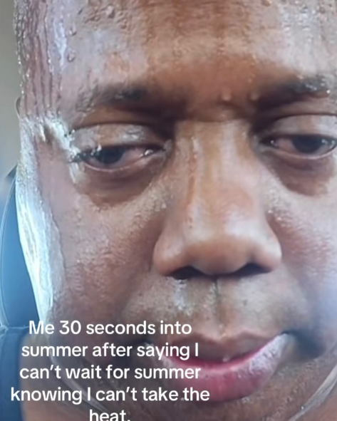 Me 30 seconds into summer after saying I can't wait for summer knowing I can't take the heat.