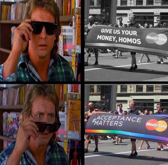 CAR DRI GIVE US YOUR MONEY, HOMOS MasterCard DRI Eden Can On ACCEPTANCE #MATTERS MasterCard SP