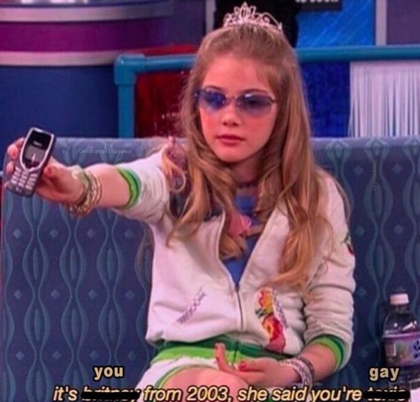 you it's from 2003, she said you're gay
