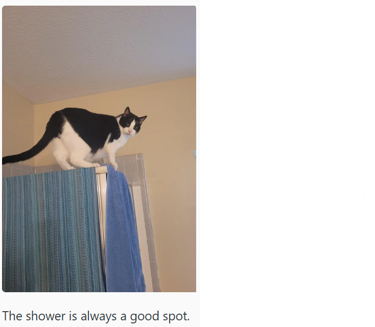 The shower is always a good spot.