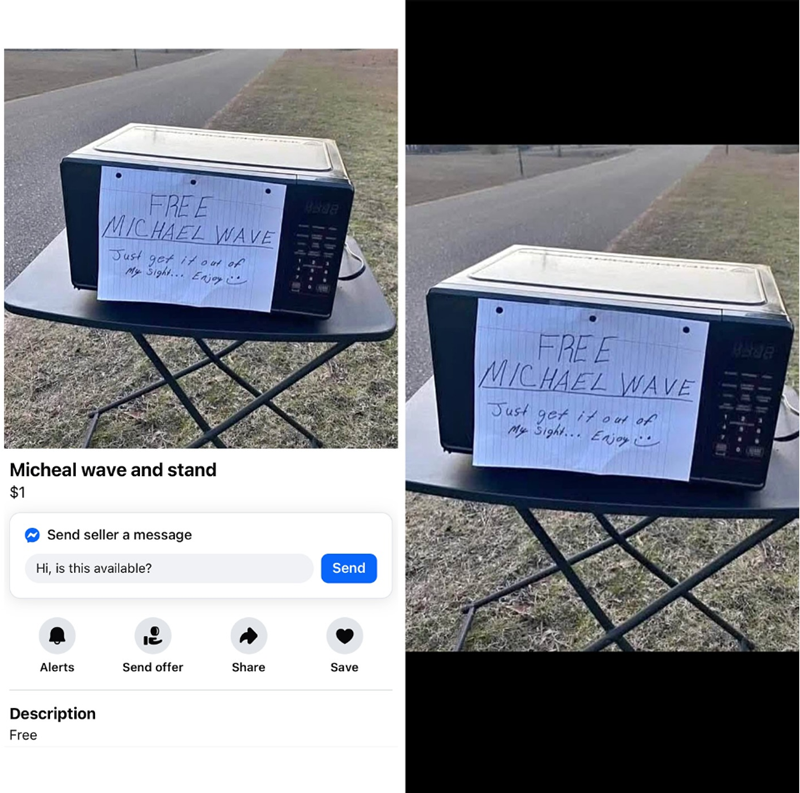 FREE MICHAEL WAVE Just get it out of My Sight... Enjoy 8888 Micheal wave and stand $1 Send seller a message Hi, is this available? Send Alerts Send offer Share Save Description Free FREE MICHAEL WAVE Just get it out of My Sight... Enjoy 8938