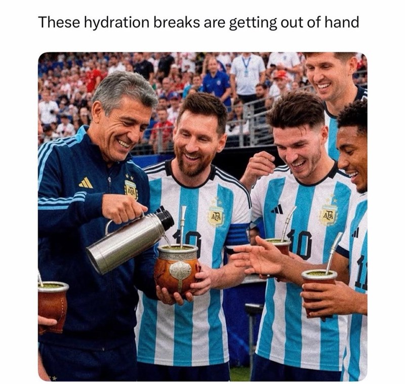 These hydration breaks are getting out of hand AR 30 A