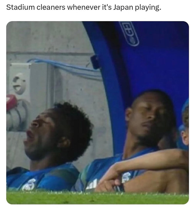 ED Stadium cleaners whenever it's Japan playing.