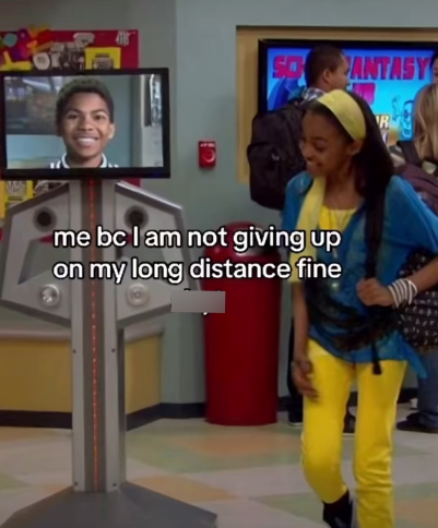 CANTASY R me bc I am not giving up on my long distance fine B