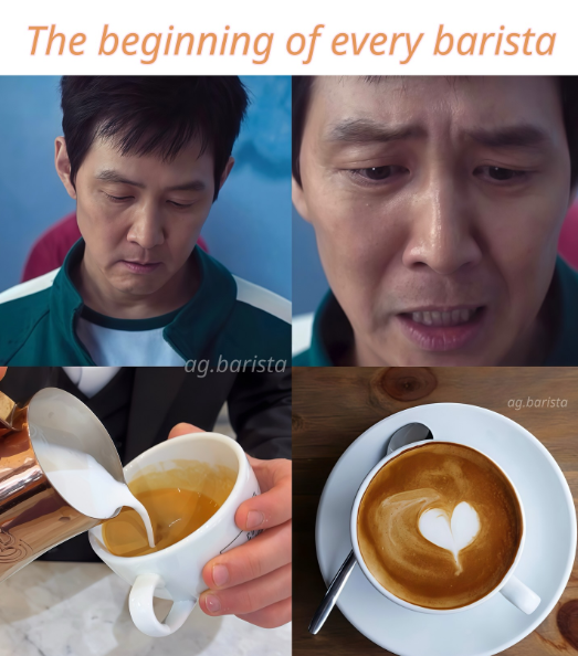 The beginning of every barista ag.barista ag.barista