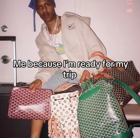 Me because I'm ready for my trip * 813
